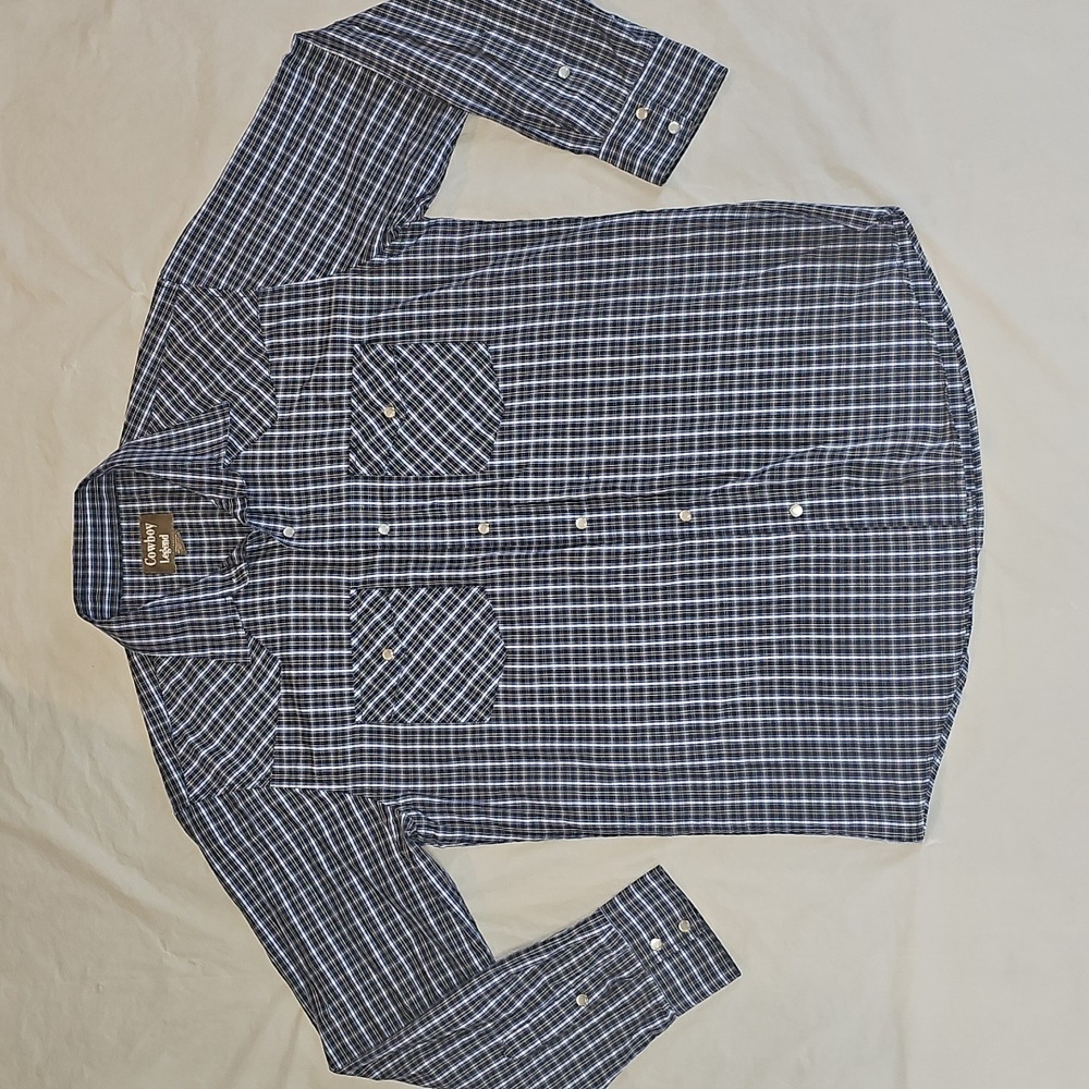 Cowboy Legend XL Long Sleeve Snap Front Shirt with Pockets Used